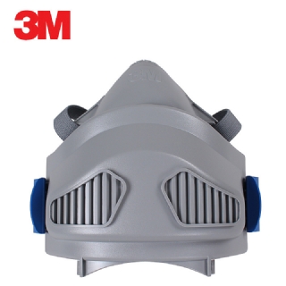 3M7772硅膠防塵半面具 舒適型打磨礦山防護面罩